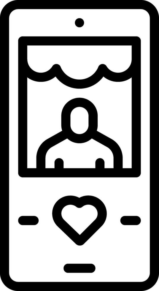 line icon for posts vector