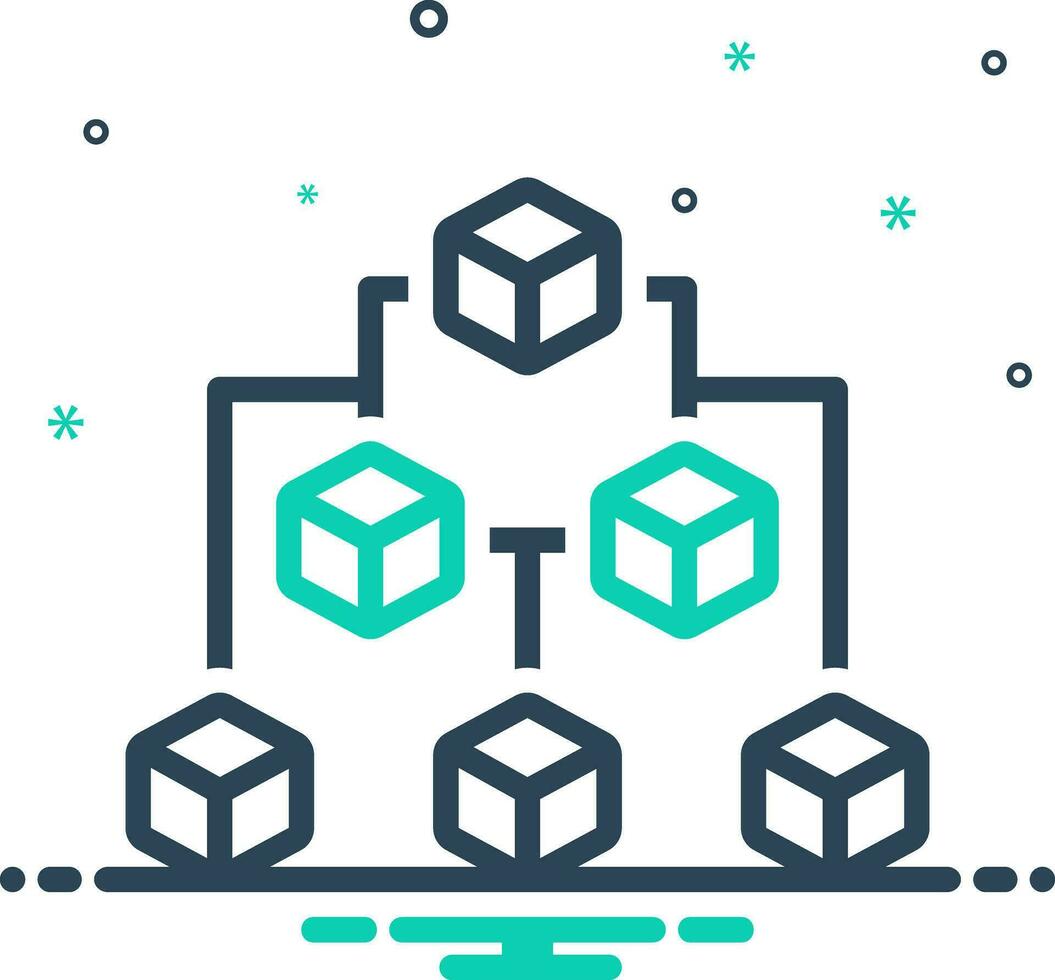mix icon for structures vector