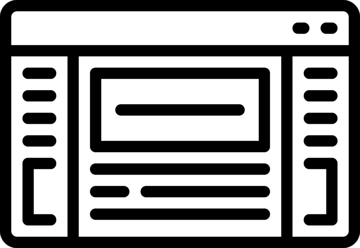 línea icono para interfaces vector