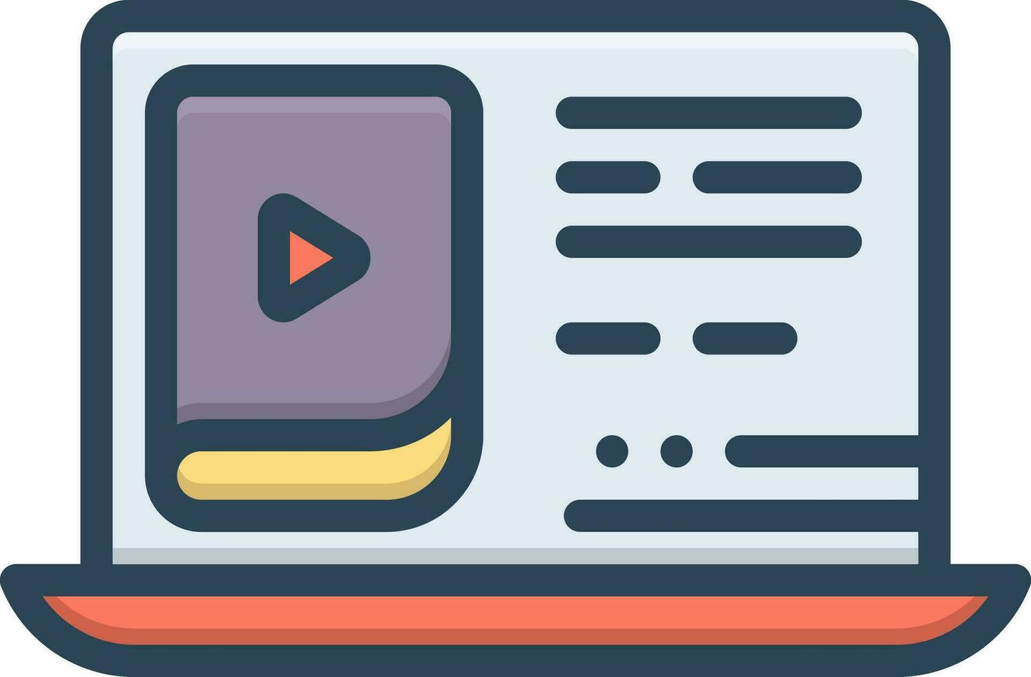 color icon for course vector