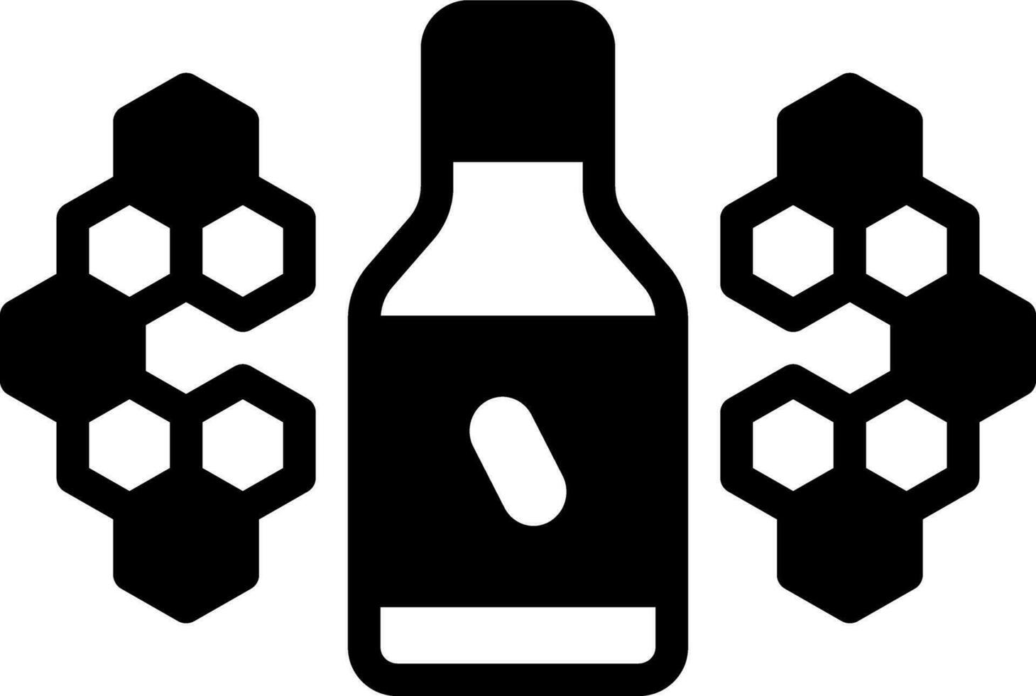 solid icon for hydrocodone vector