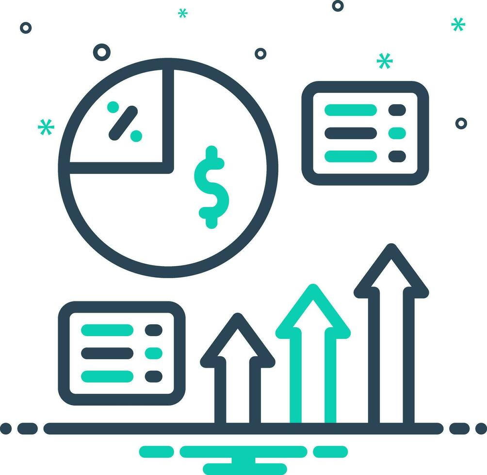 mix icon for margin vector