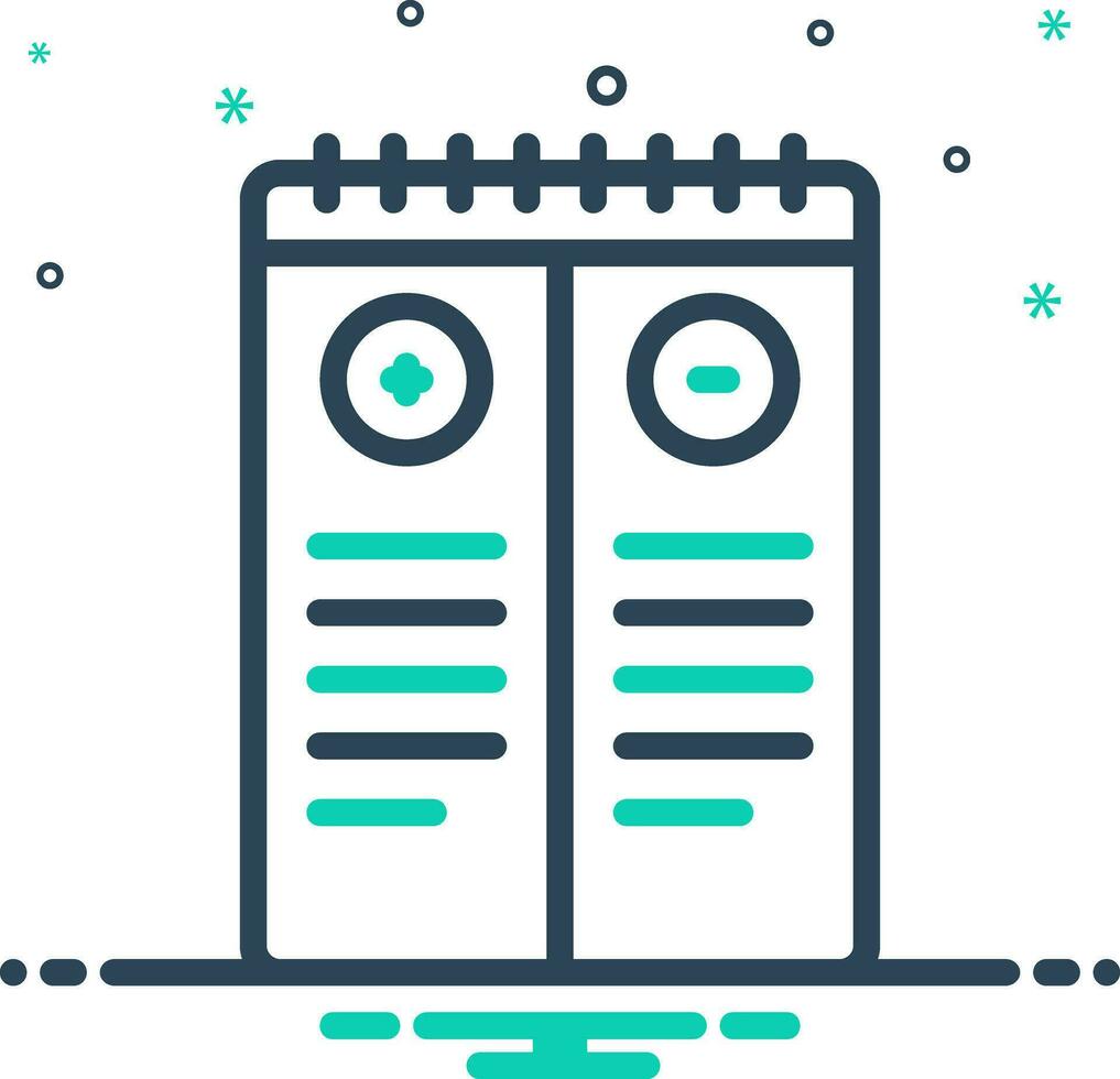 mix icon for con vector