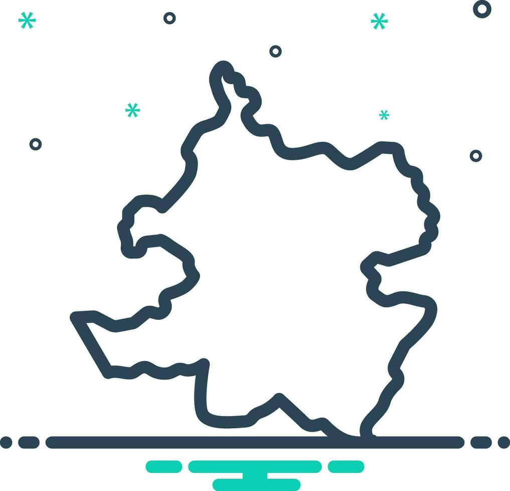 mix icon for madrid vector