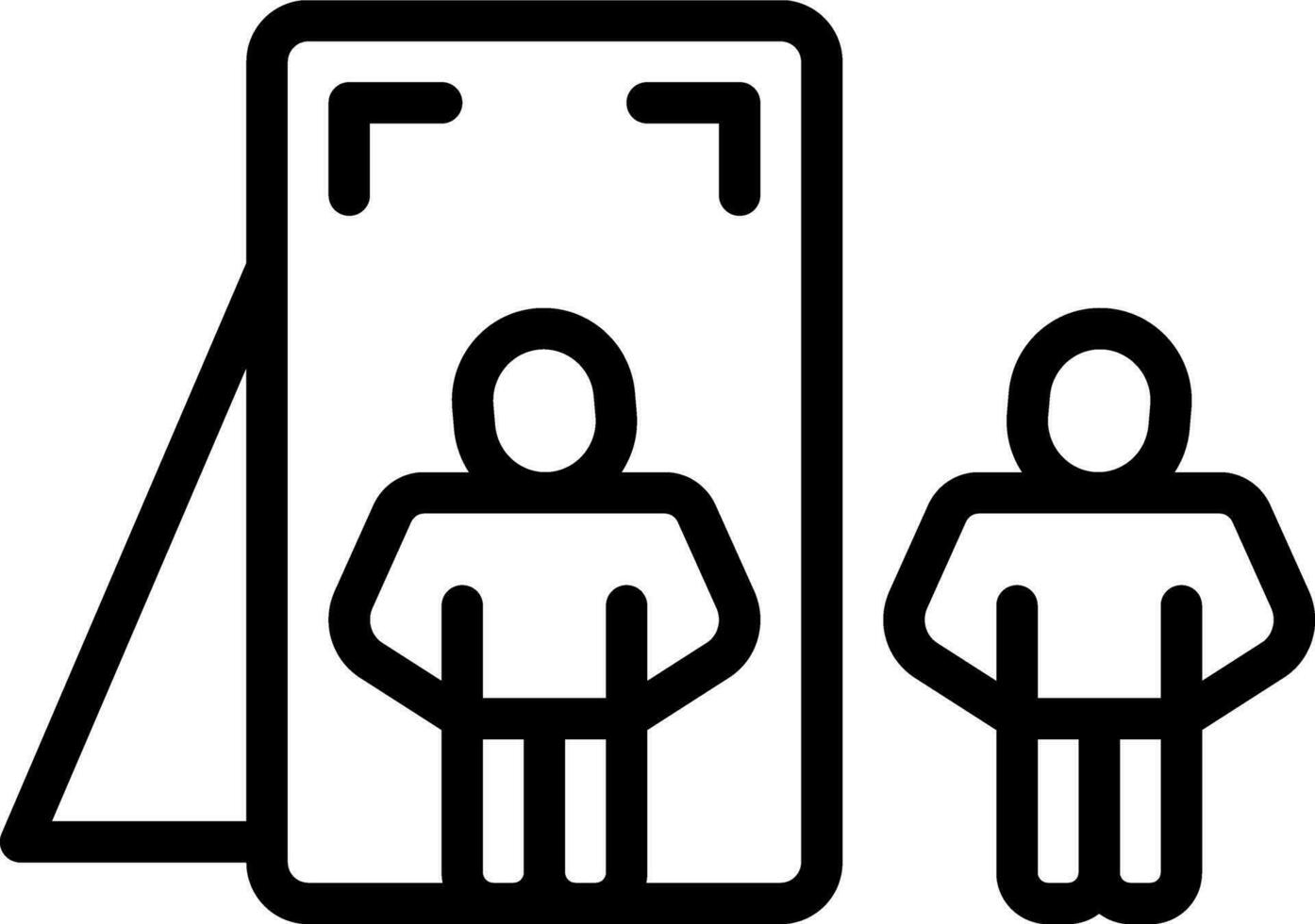 line icon for reflection vector