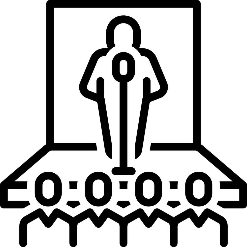 line icon for hosts vector