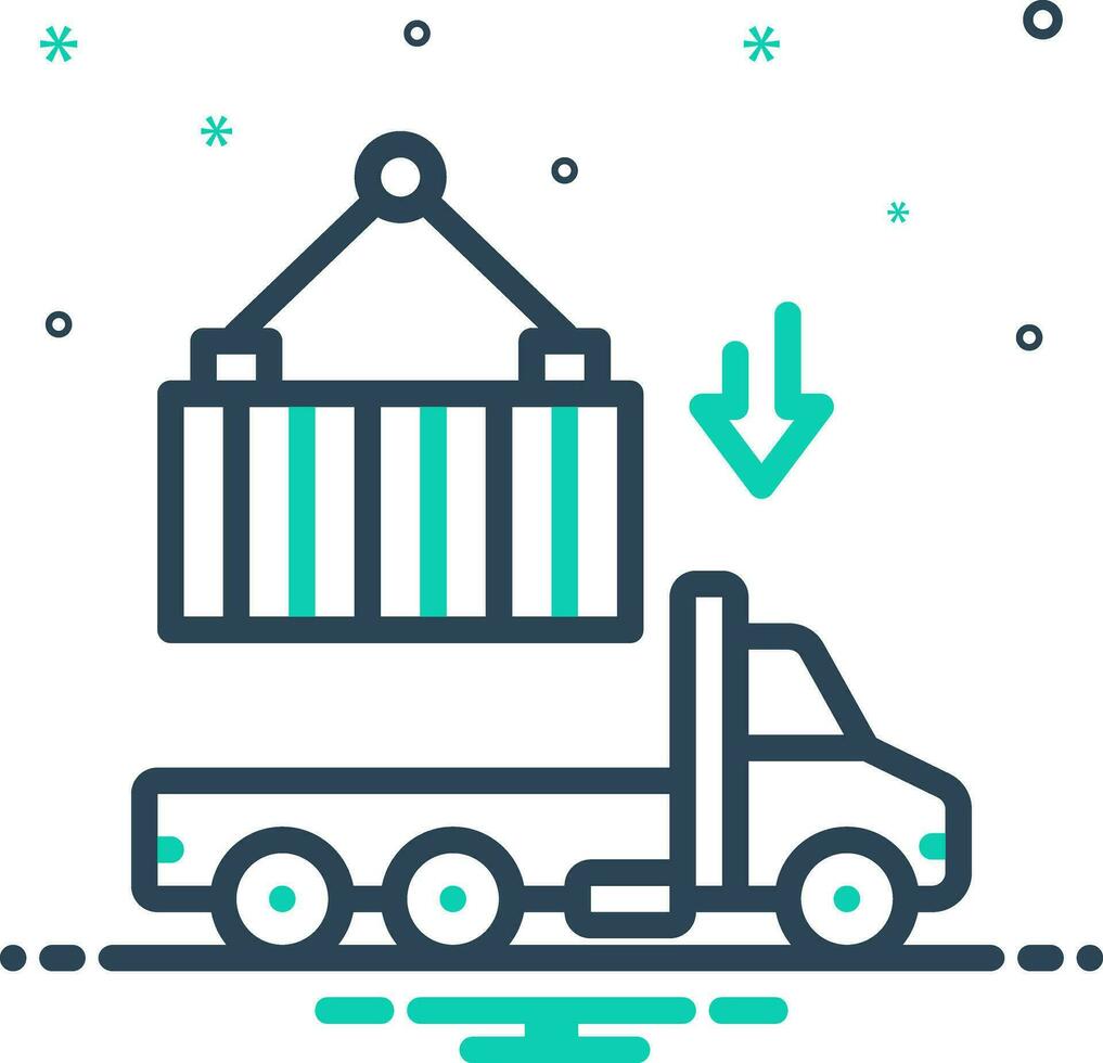 mix icon for imports vector