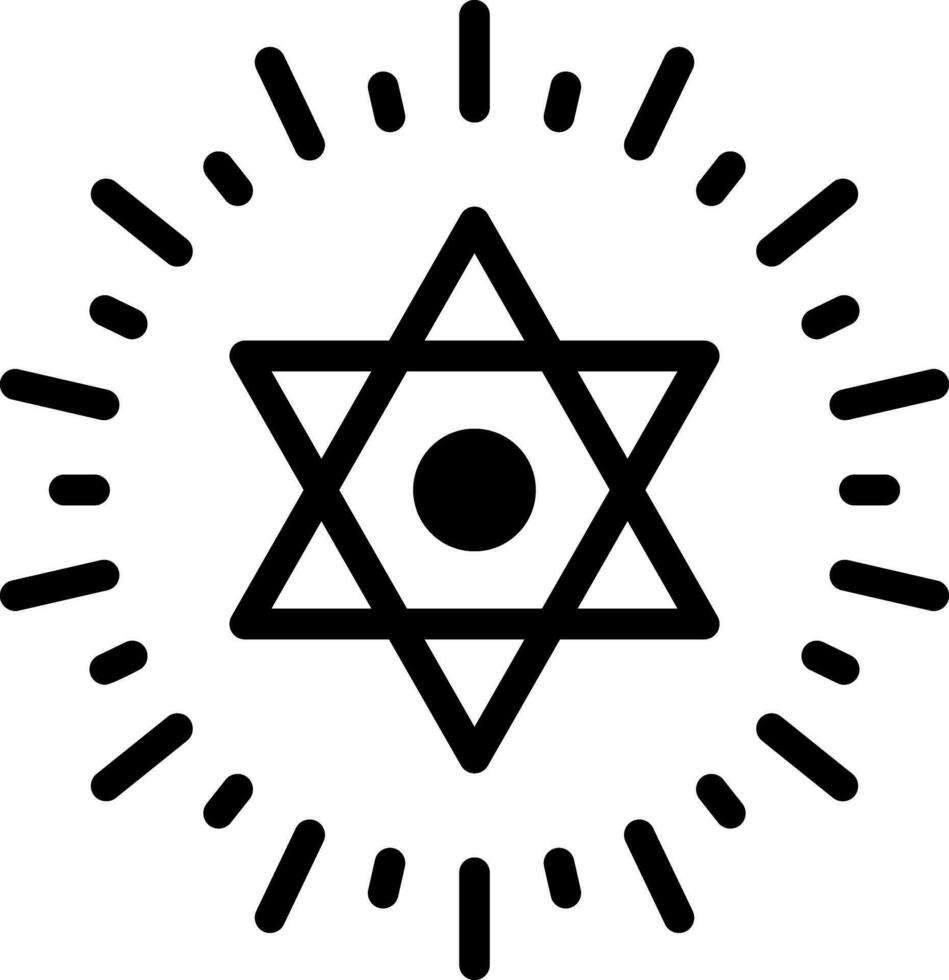 solid icon for david vector