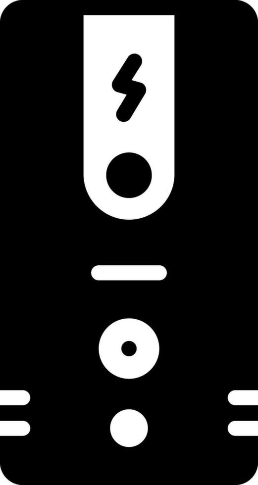 solid icon for ups vector