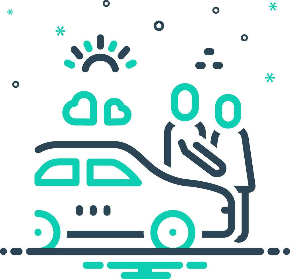 mix icon for moments vector