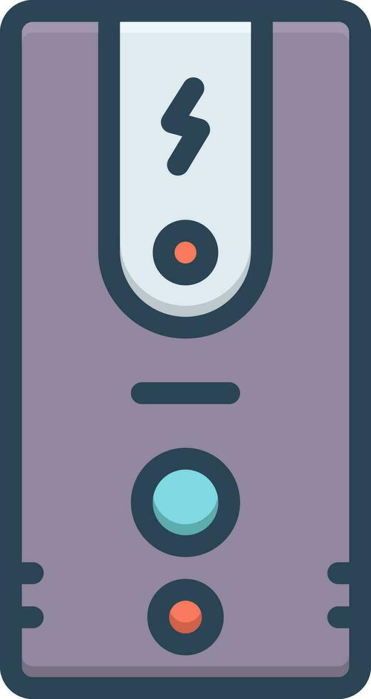 color icon for ups vector