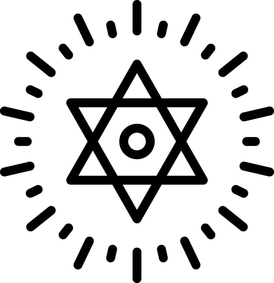 line icon for david vector