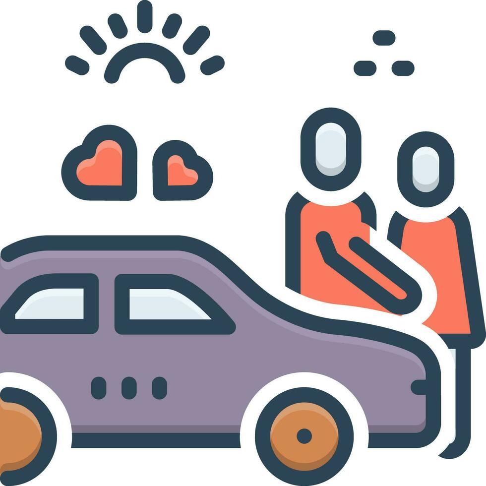 color icon for moments vector