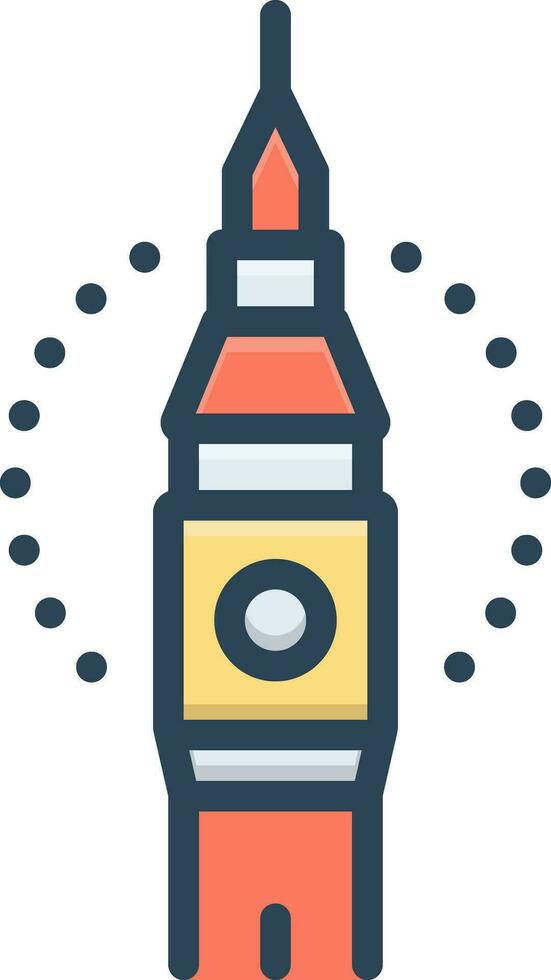 color icon for british vector