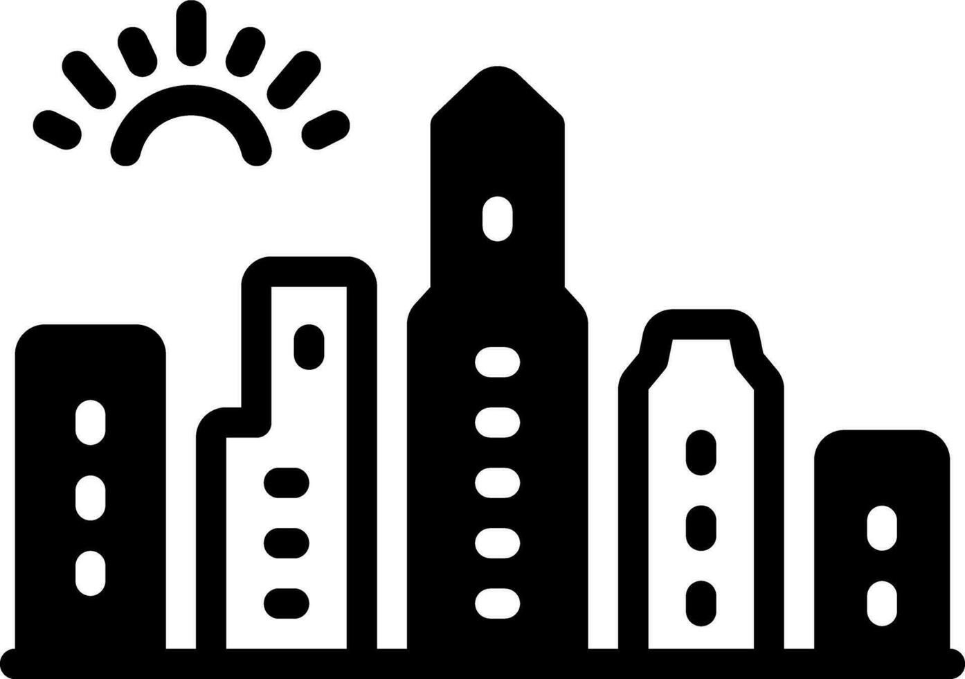 solid icon for portland vector