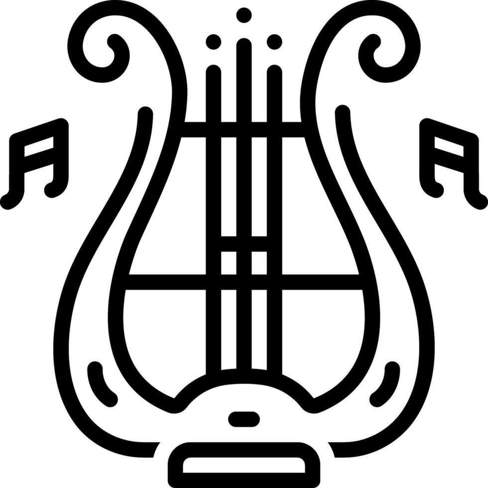 line icon for symphony vector