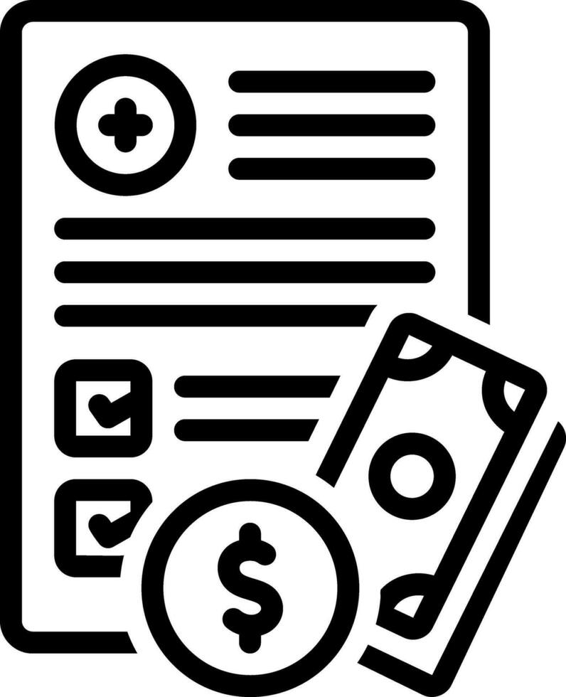 line icon for expenditures vector