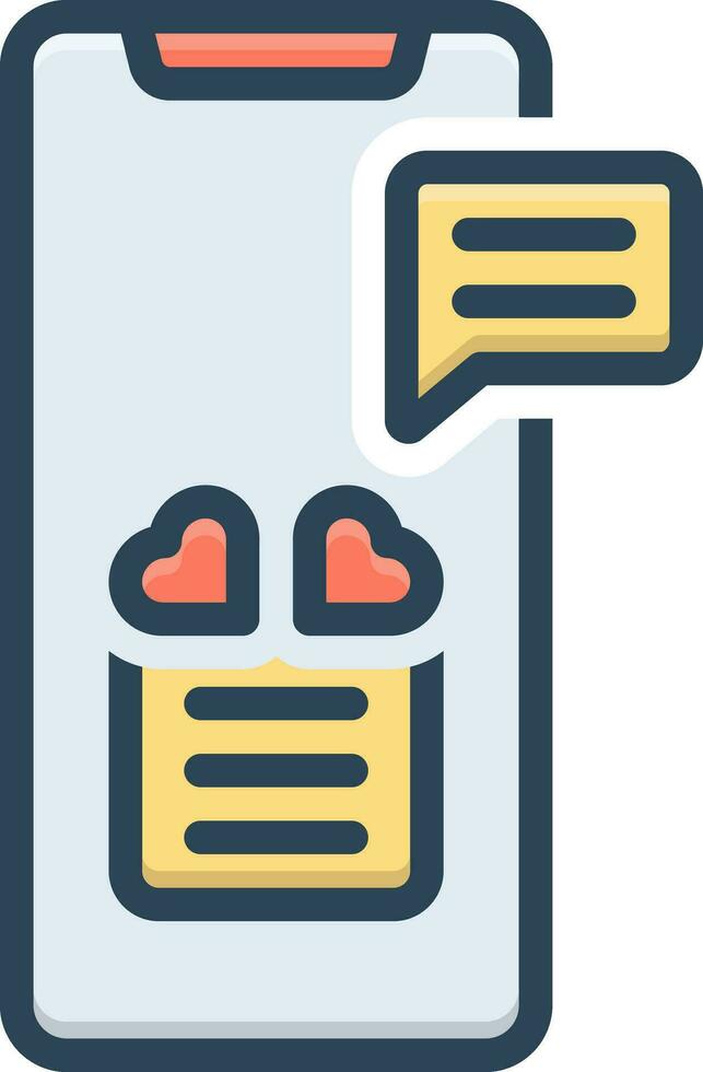 color icon for invitation vector