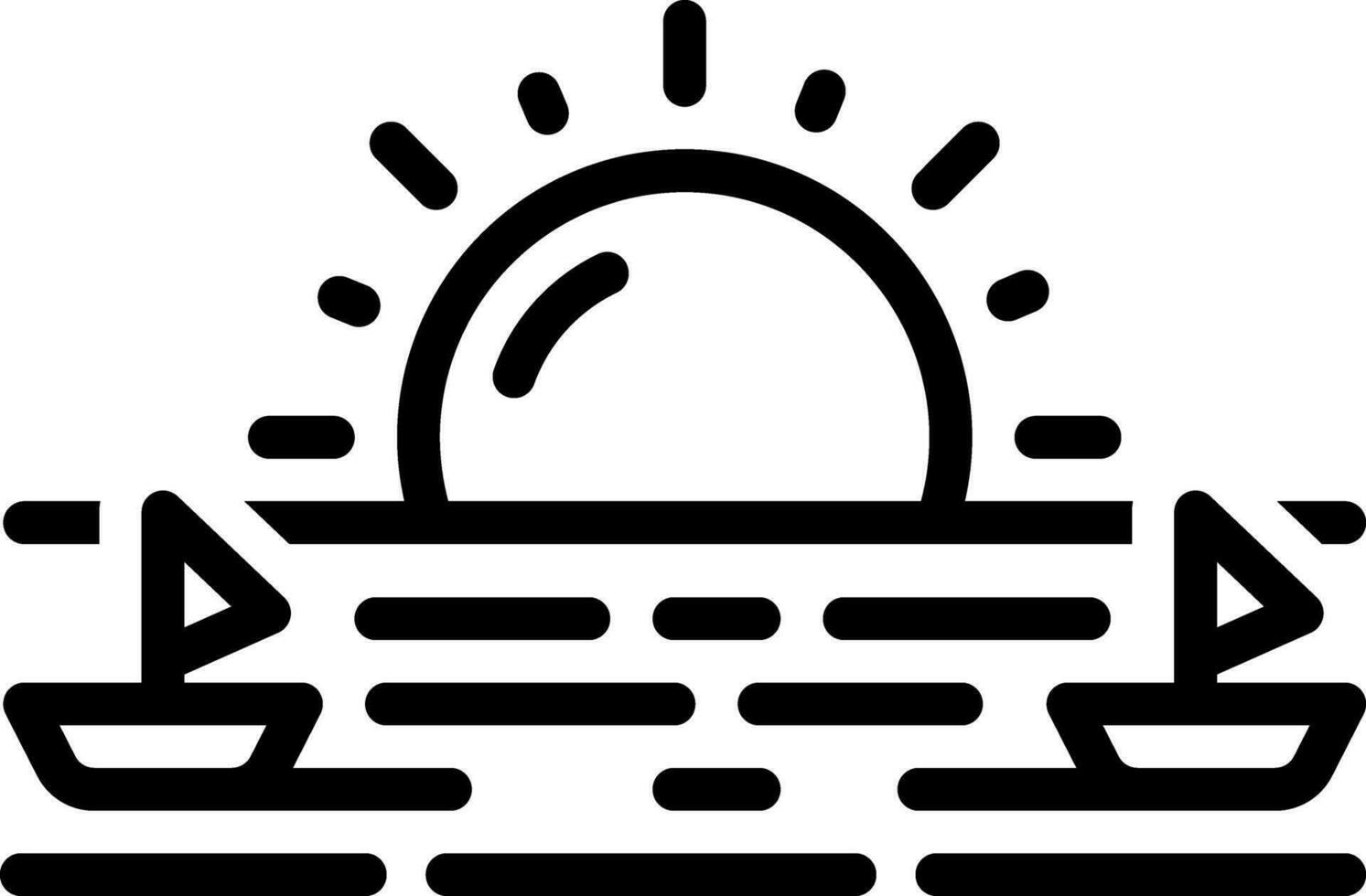 line icon for dawn vector