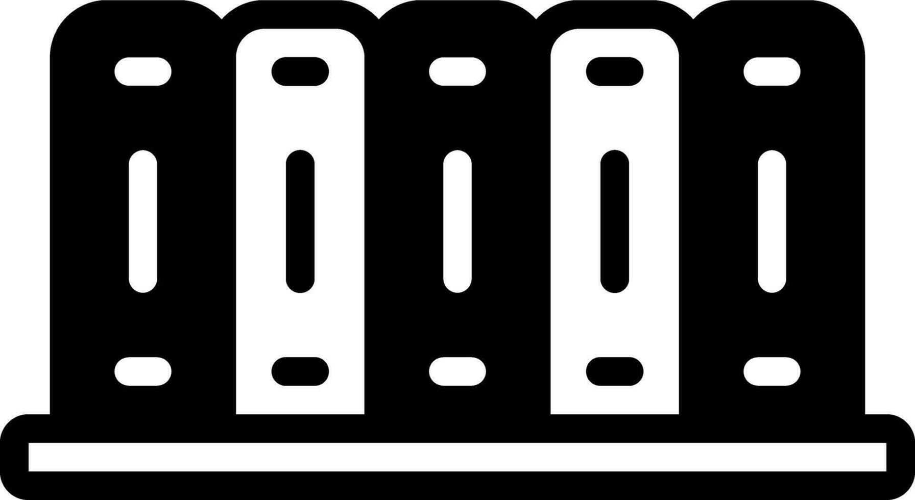 solid icon for archive vector
