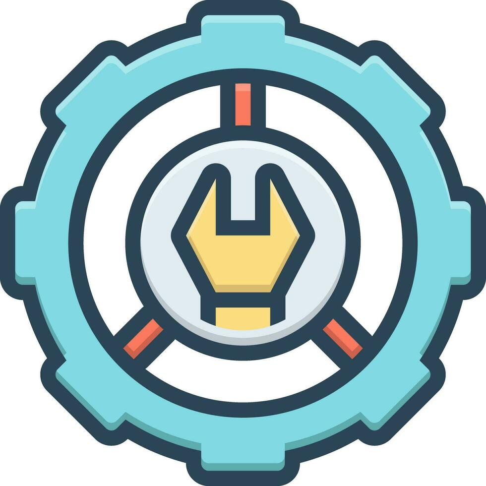 color icon for setting vector