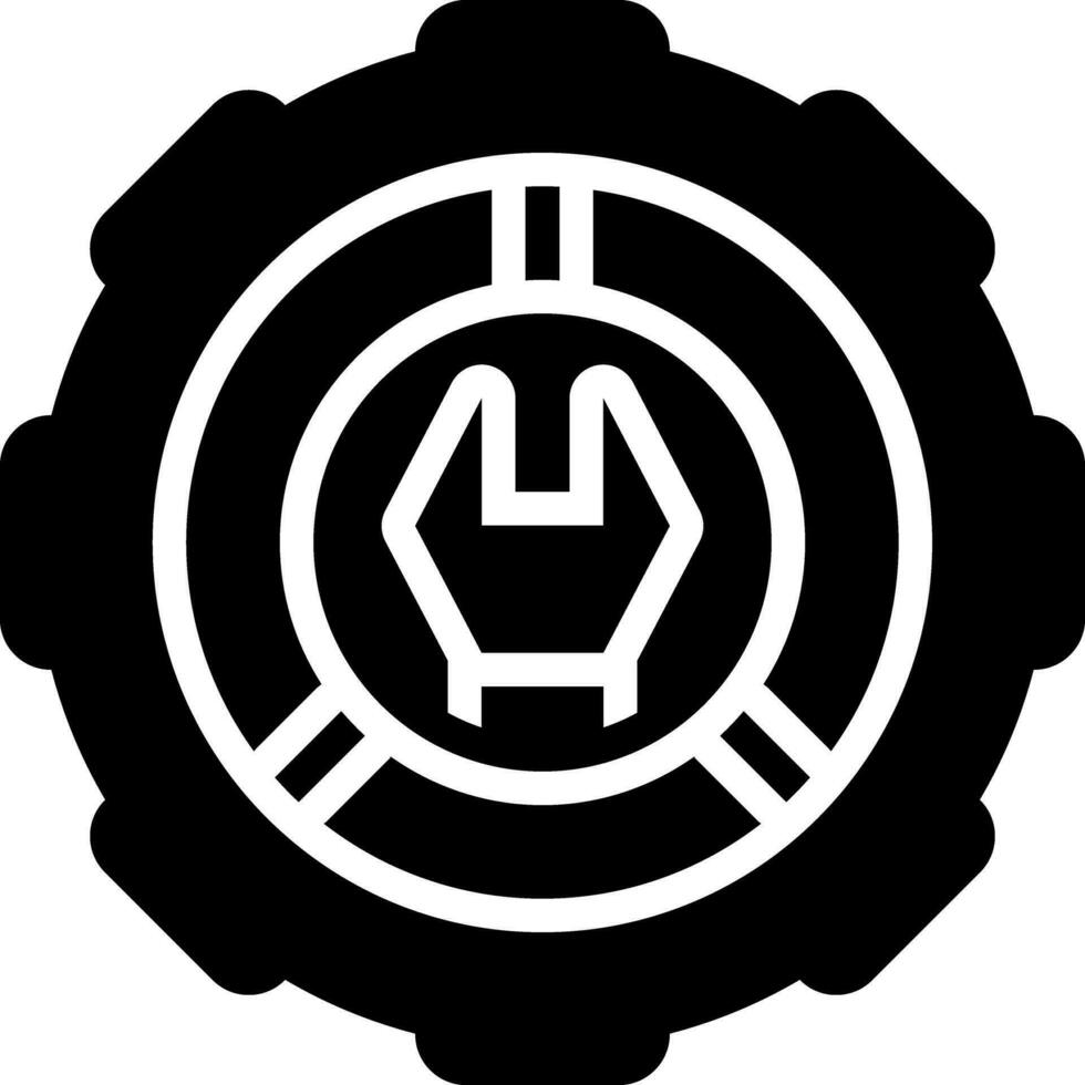 solid icon for setting vector