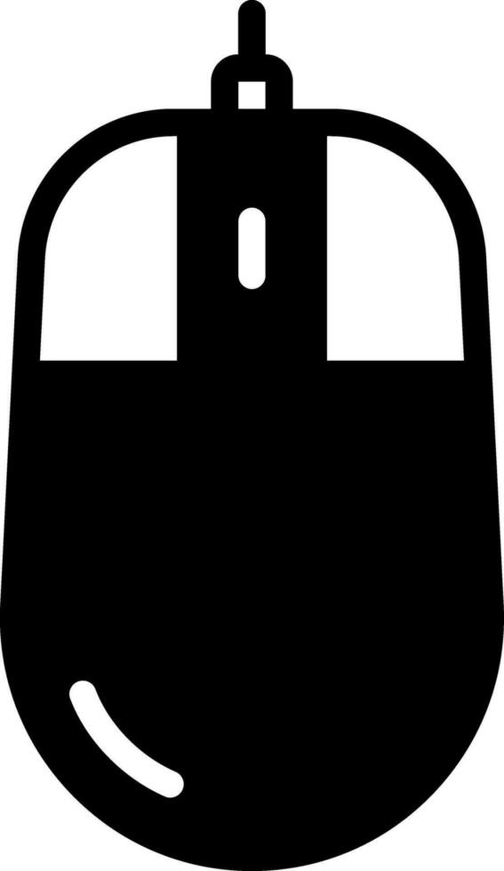 solid icon for mouse vector