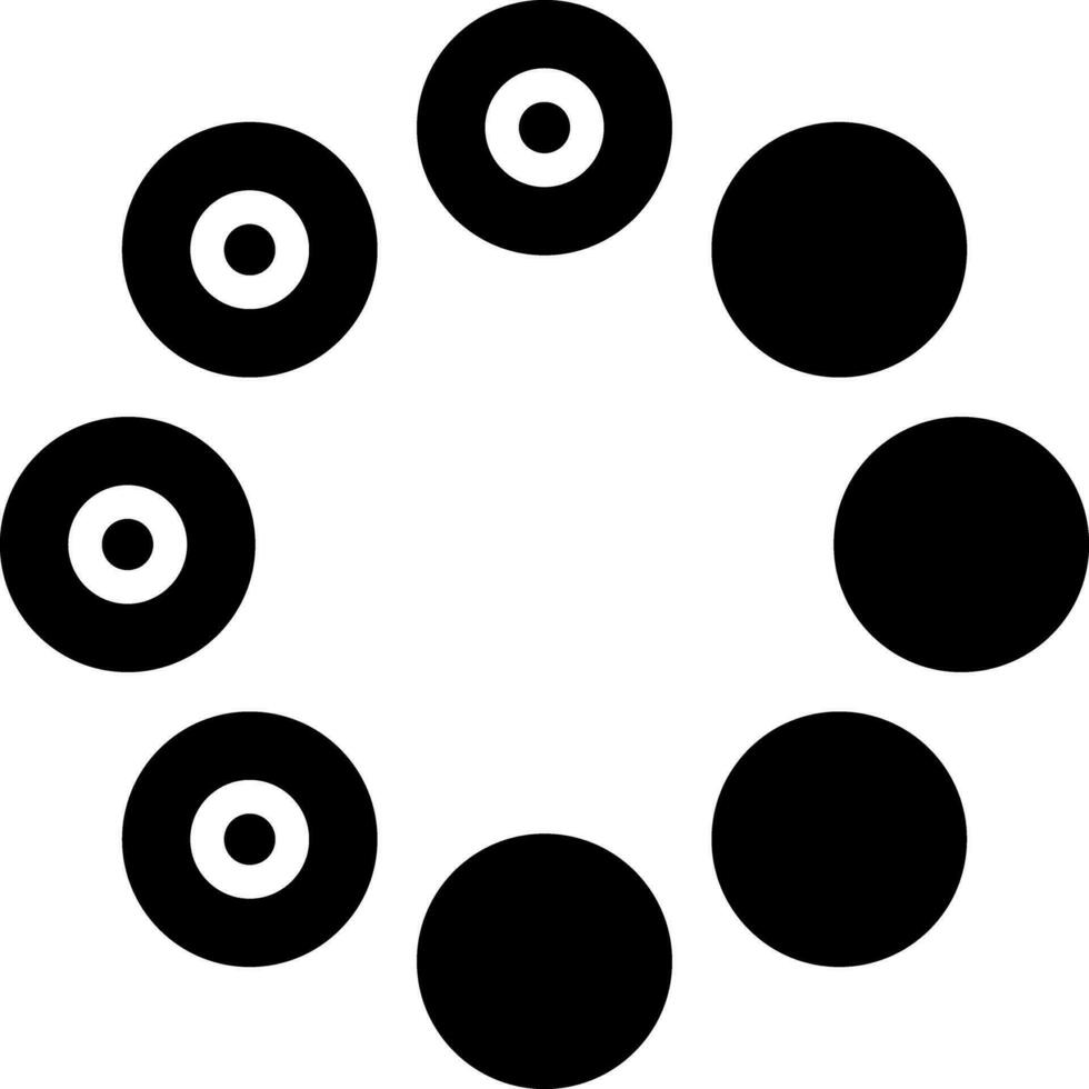 solid icon for website loading vector