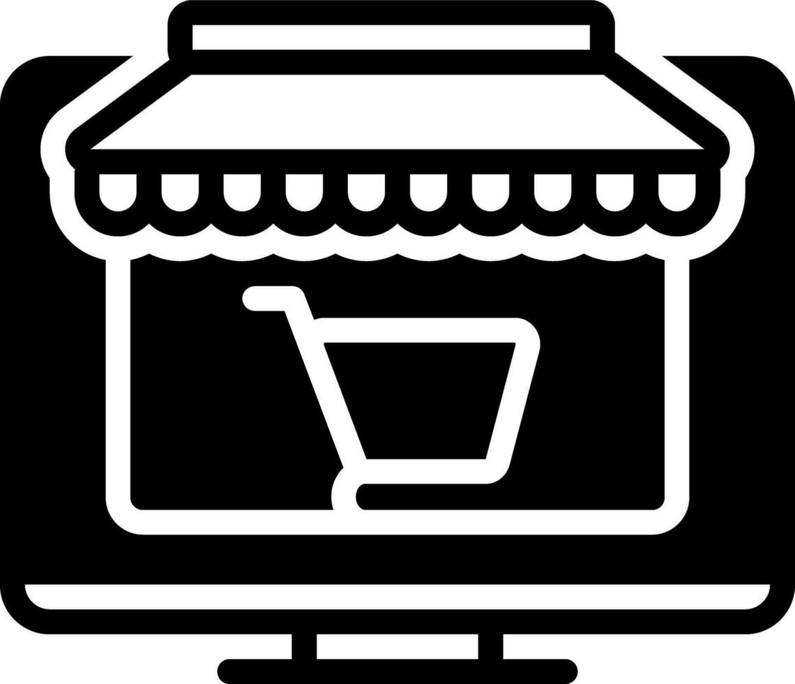 solid icon for ecommerce vector