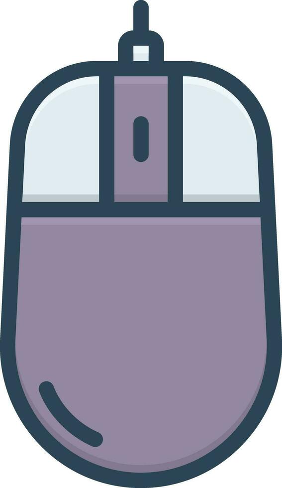 color icon for mouse vector