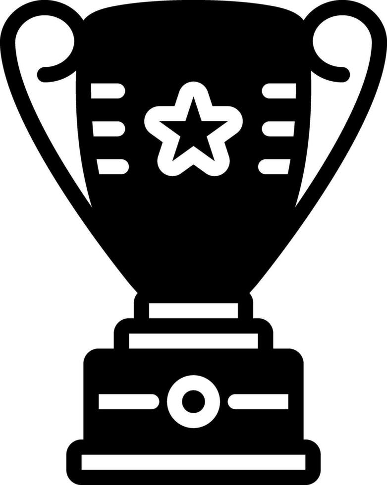 solid icon for trophy vector