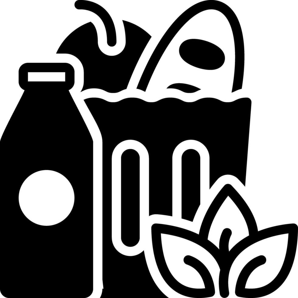 solid icon for guarantee vector