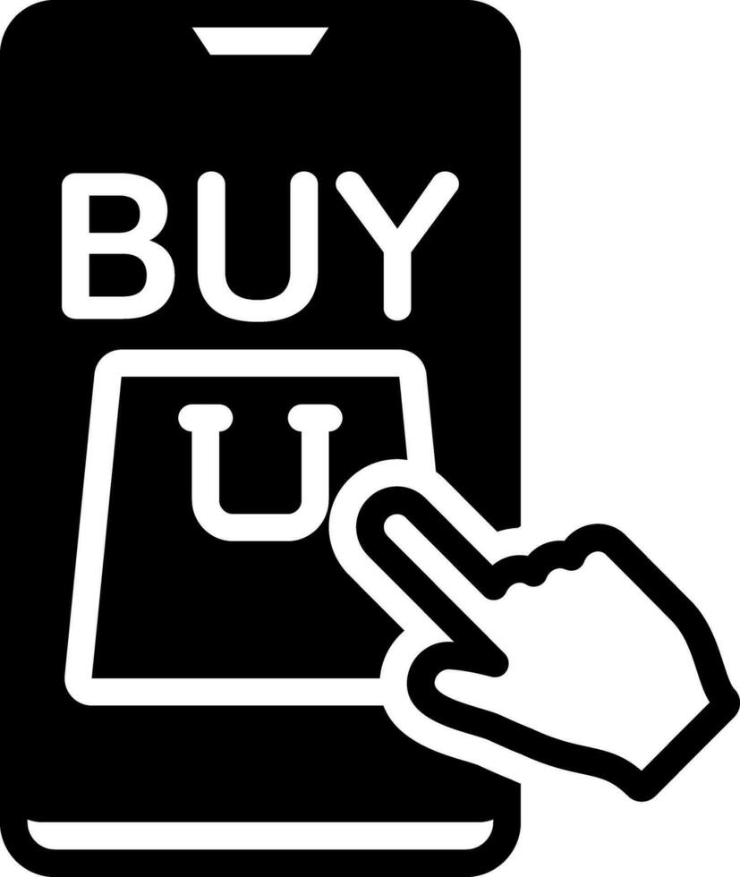 solid icon for buy vector