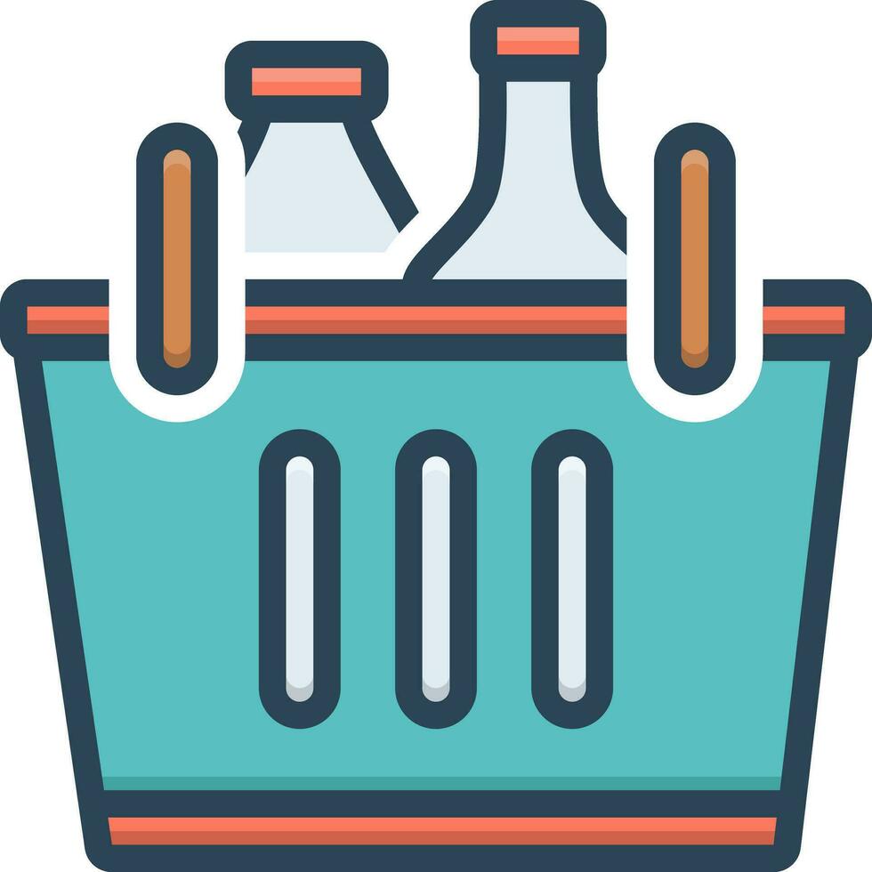 color icon for purchase vector