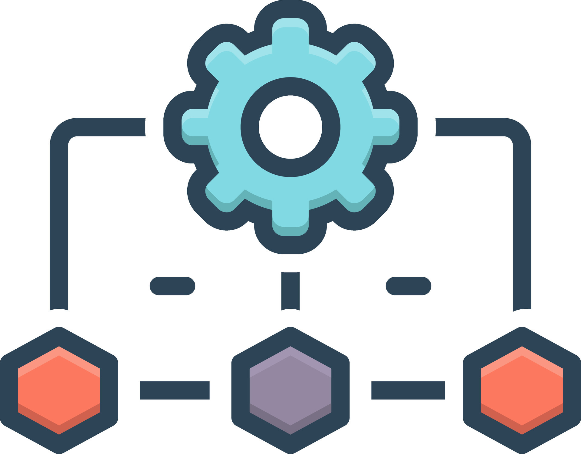color icon for workflow process 25848966 Vector Art at Vecteezy