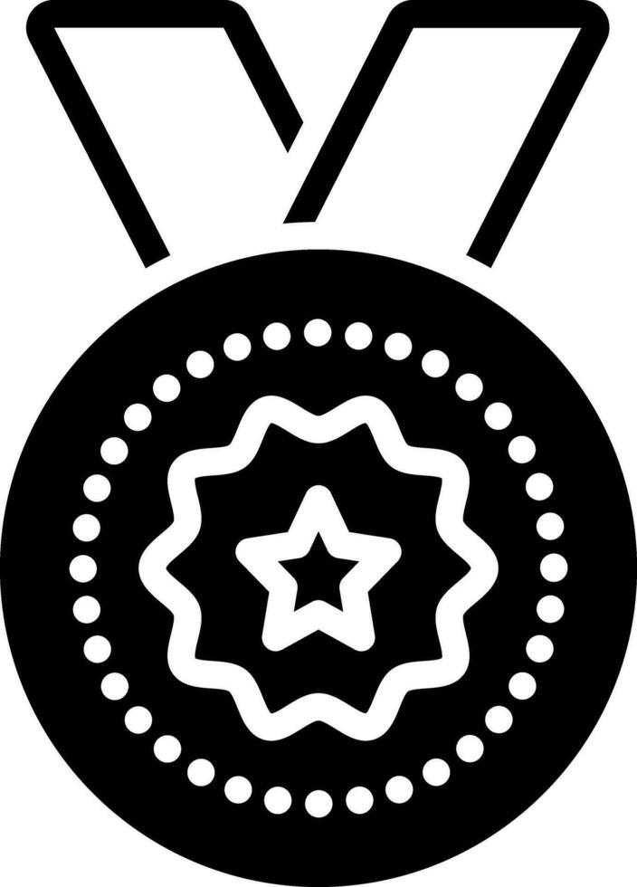 solid icon for medal award vector