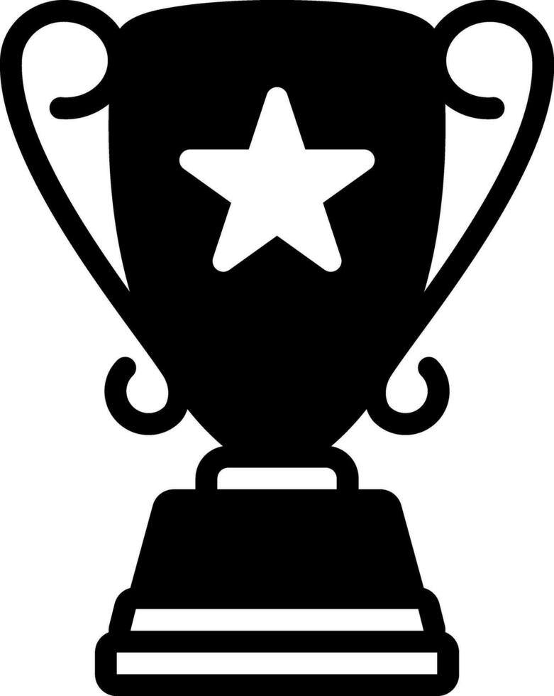 solid icon for top award vector