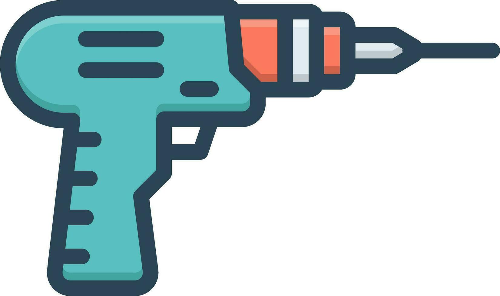 color icon for power tools vector