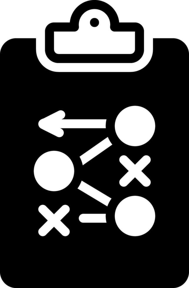 solid icon for tactics vector