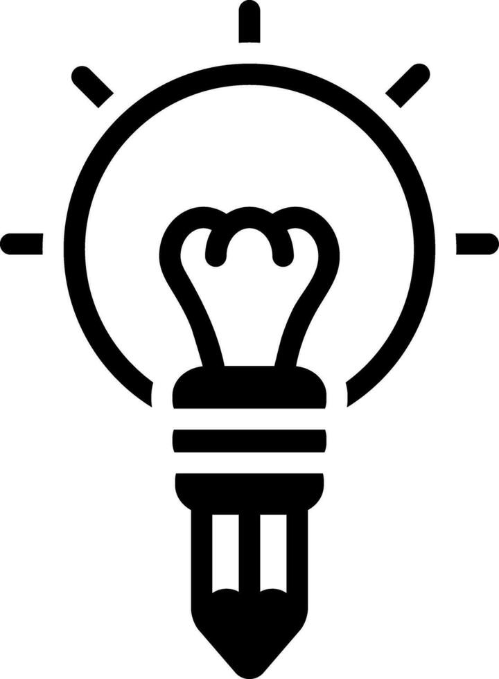 solid icon for creativity vector