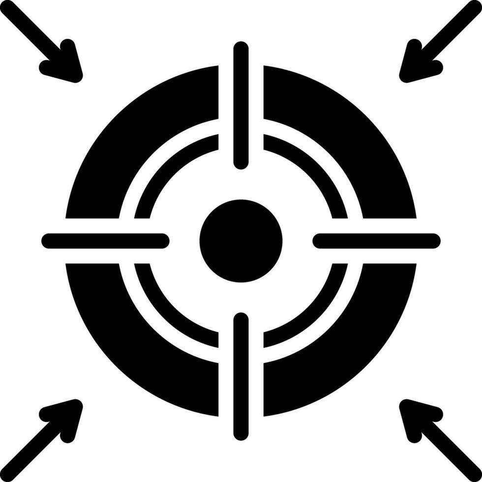 solid icon for goal vector