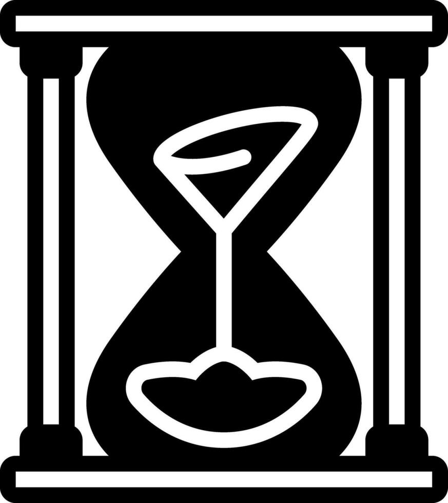 solid icon for timer vector