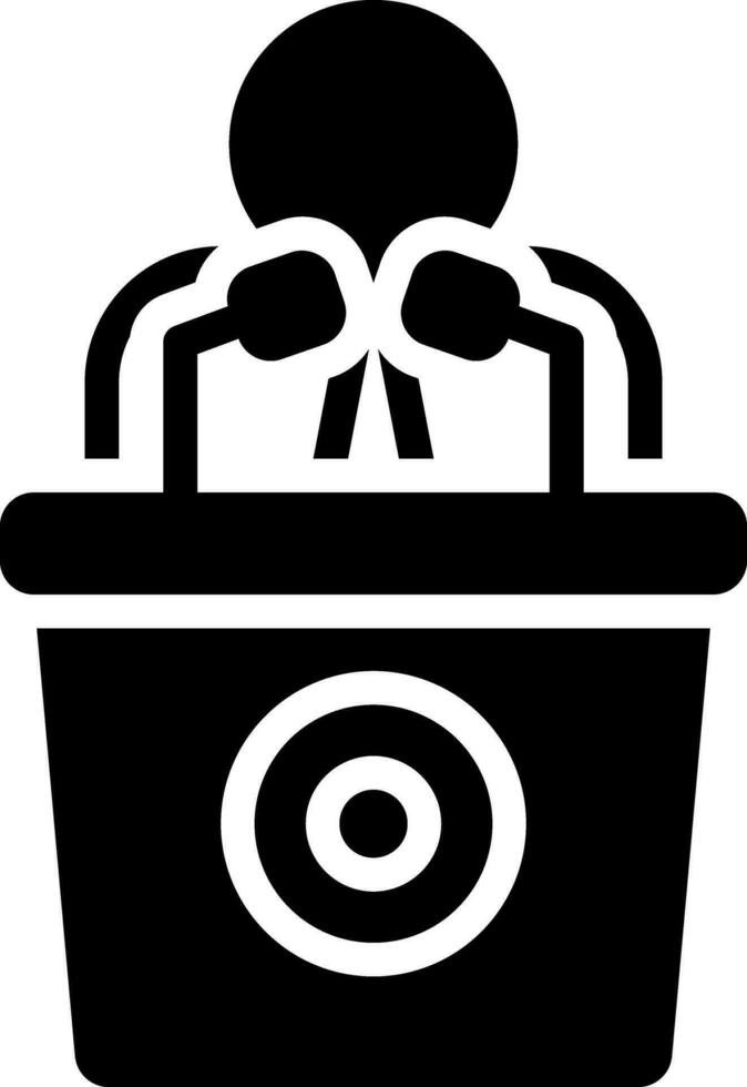 solid icon for application vector