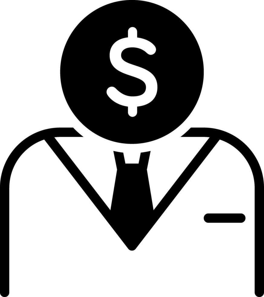 solid icon for investor vector