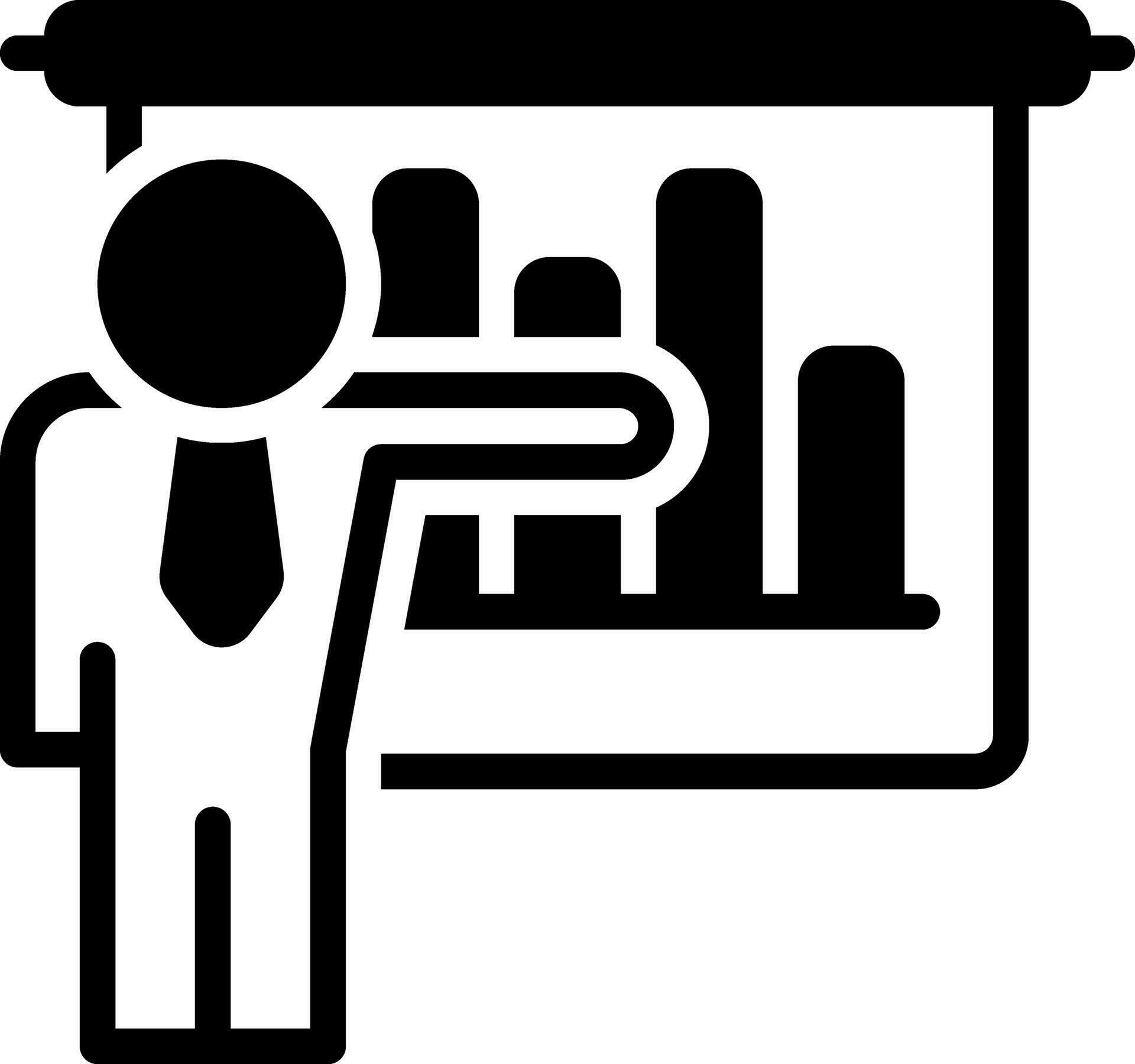 solid icon for demonstration 25849444 Vector Art at Vecteezy