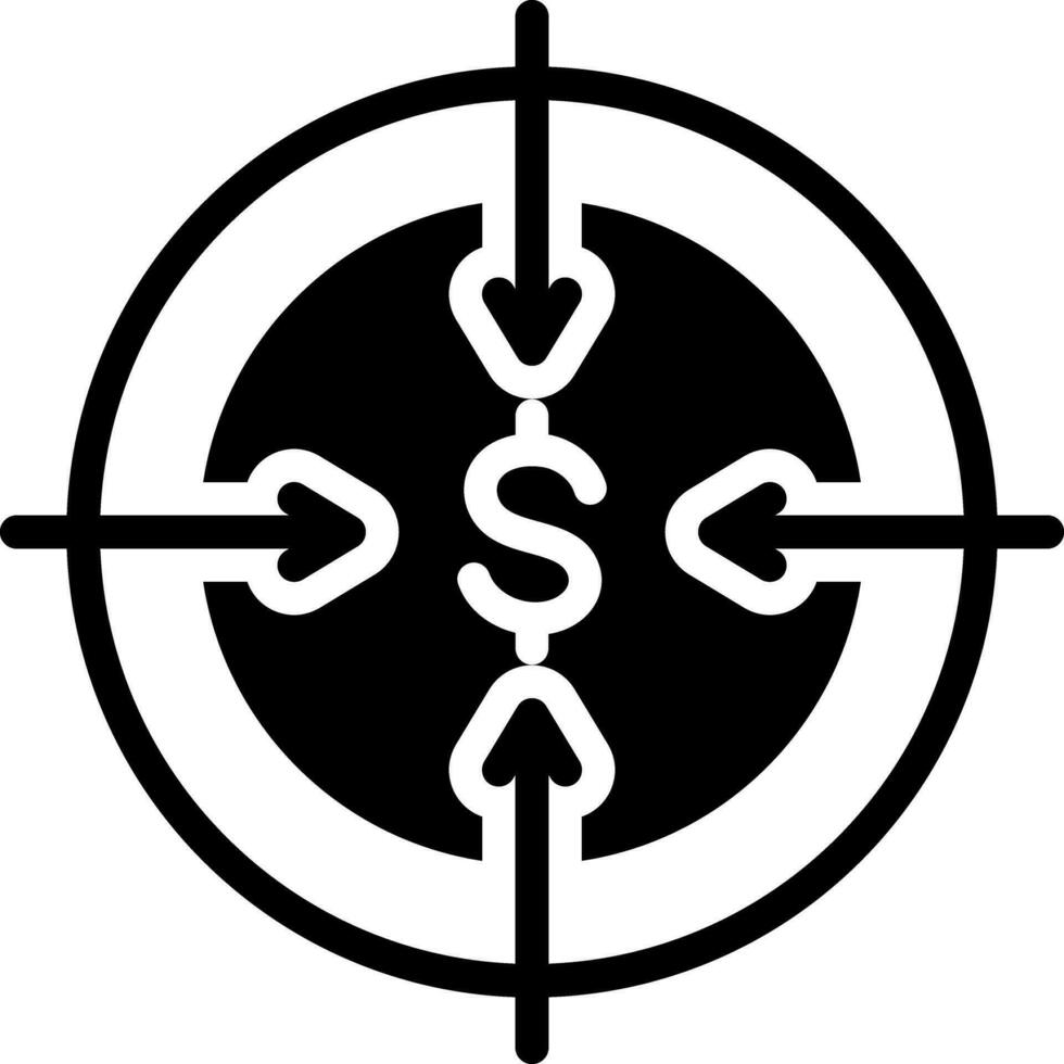 solid icon for target vector