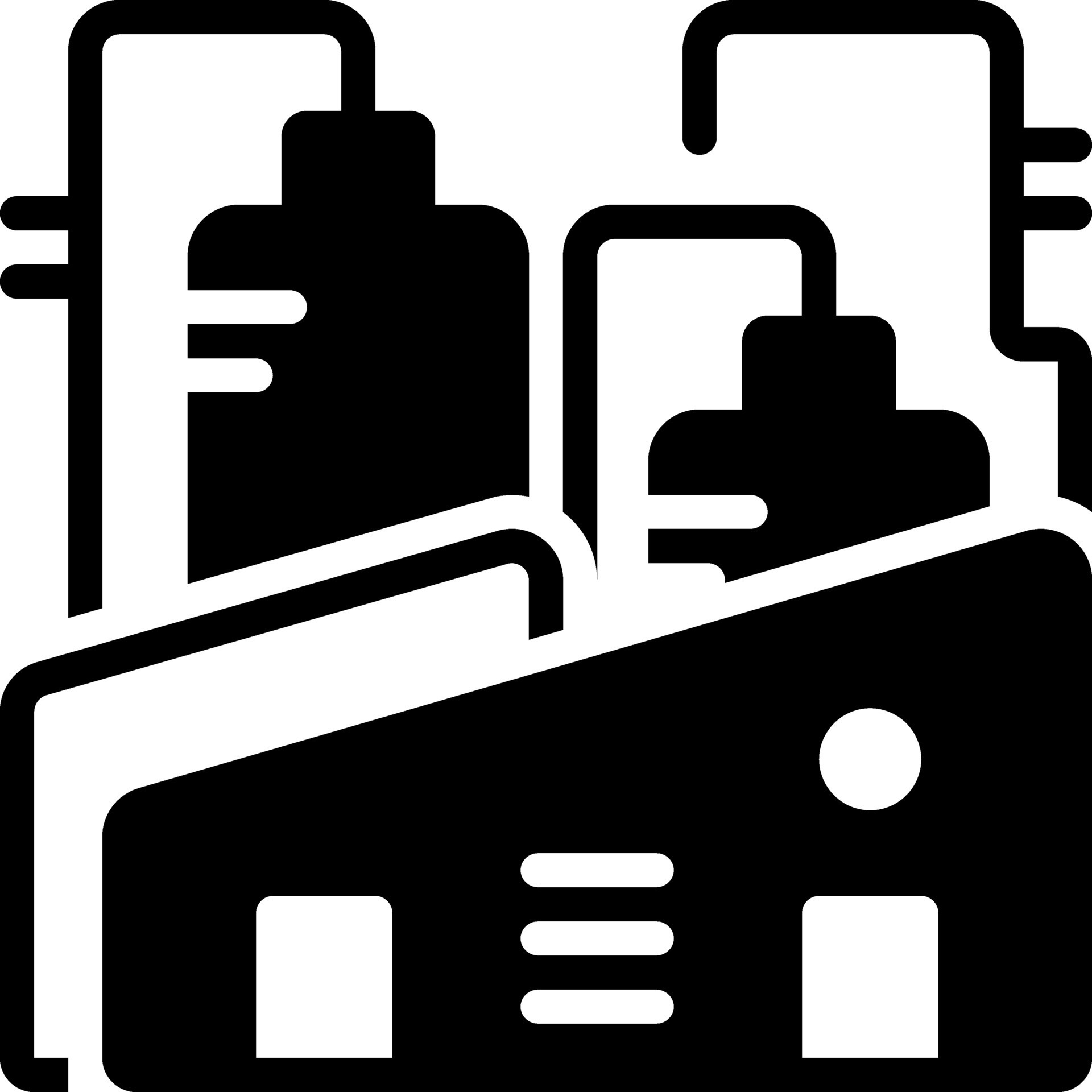 solid icon for factory 25849582 Vector Art at Vecteezy