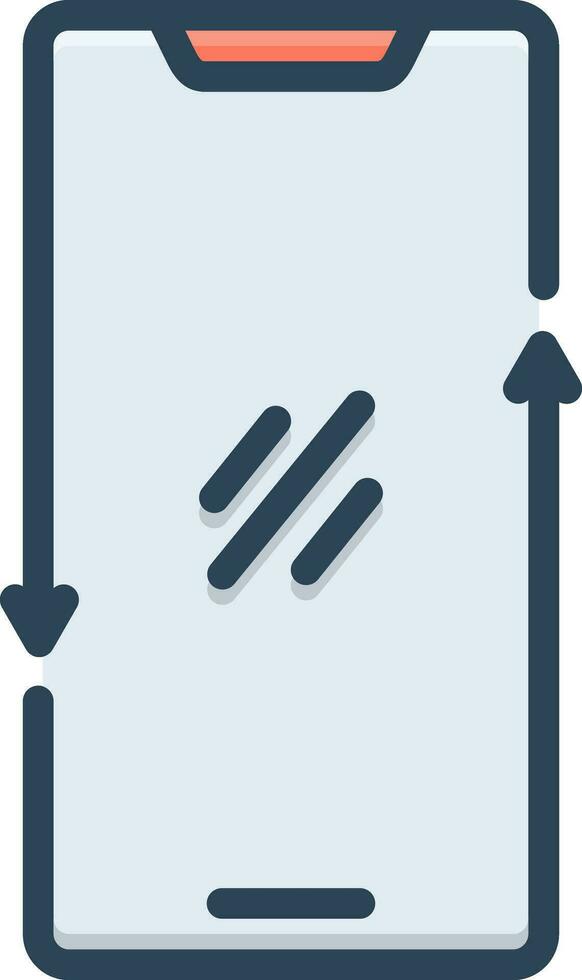 color icon for smartphone vector