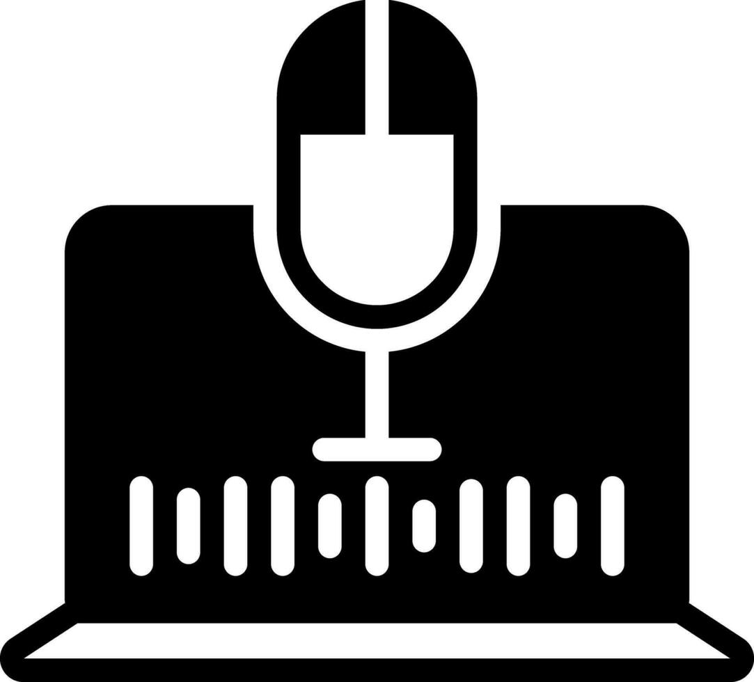 solid icon for tech vector