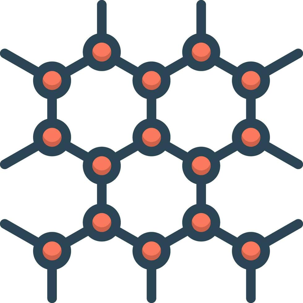 color icon for graphene vector